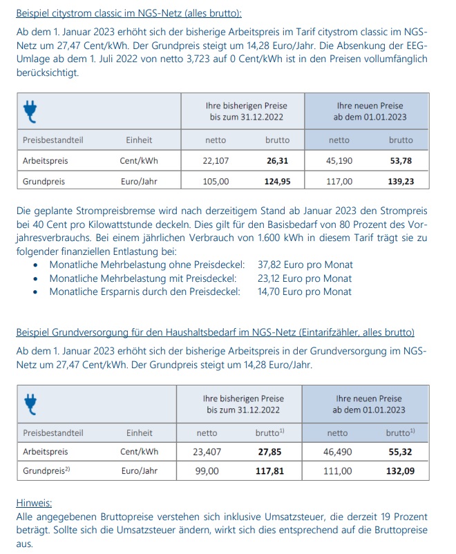 „Erhöhung unvermeidbar“: Stadtwerke Schwerin kündigen deutliche Strompreiserhöhung an.