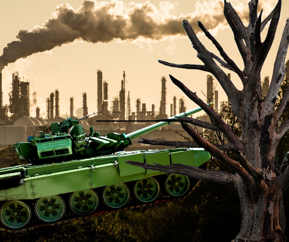 Onlineveranstaltung: Militarisierung und Klimakrise: Wie sie zusammenhängen und was wir dagegen tun&nbsp;können.