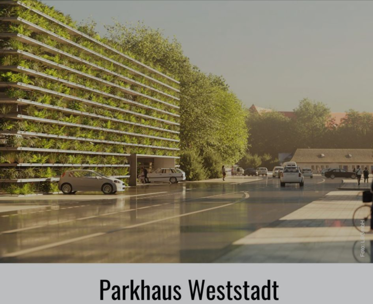 Straßenansicht Parkhaus – Quelle: schwerin.news