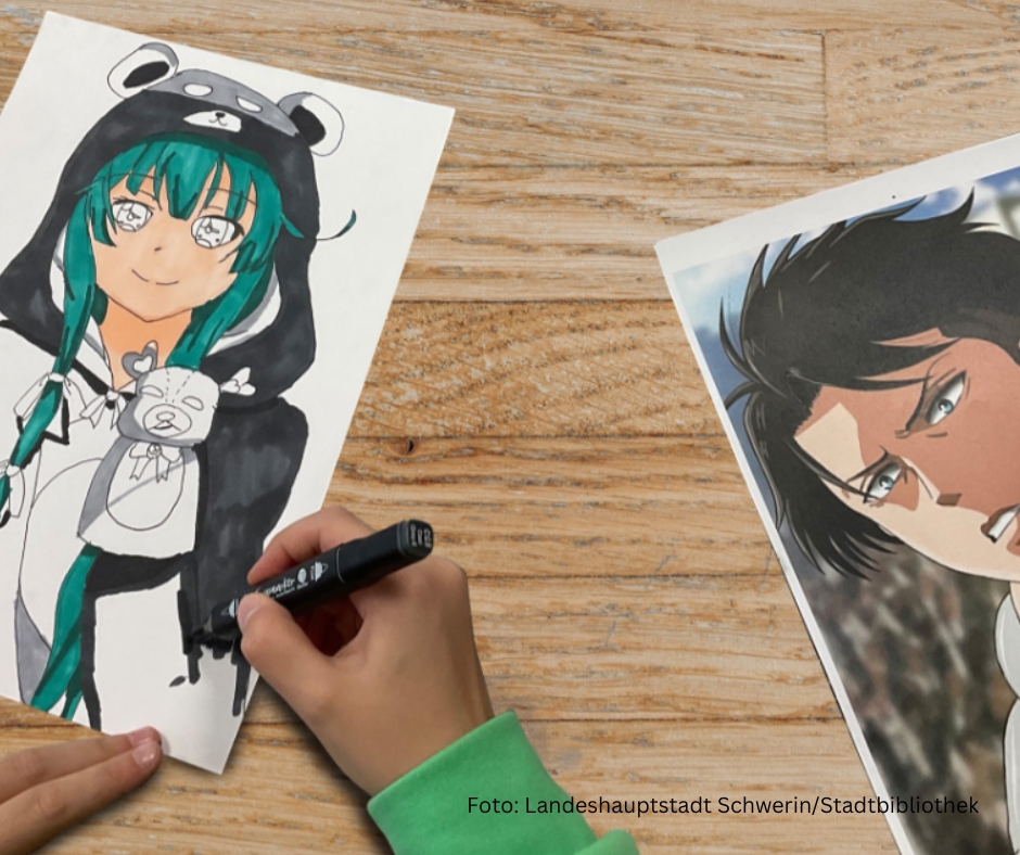 Begrenzte Platzzahl. Manga Workshop für Jugendliche in Schwerin. Jetzt&nbsp;anmelden!