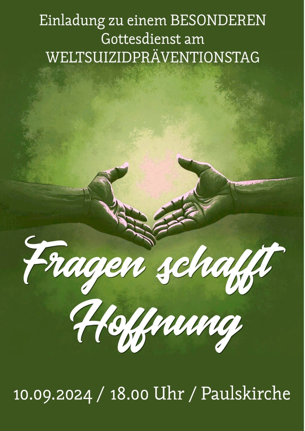 Erster Gottesdienst zum Weltsuizidpräventionstag in Schwerin&nbsp;geplant.