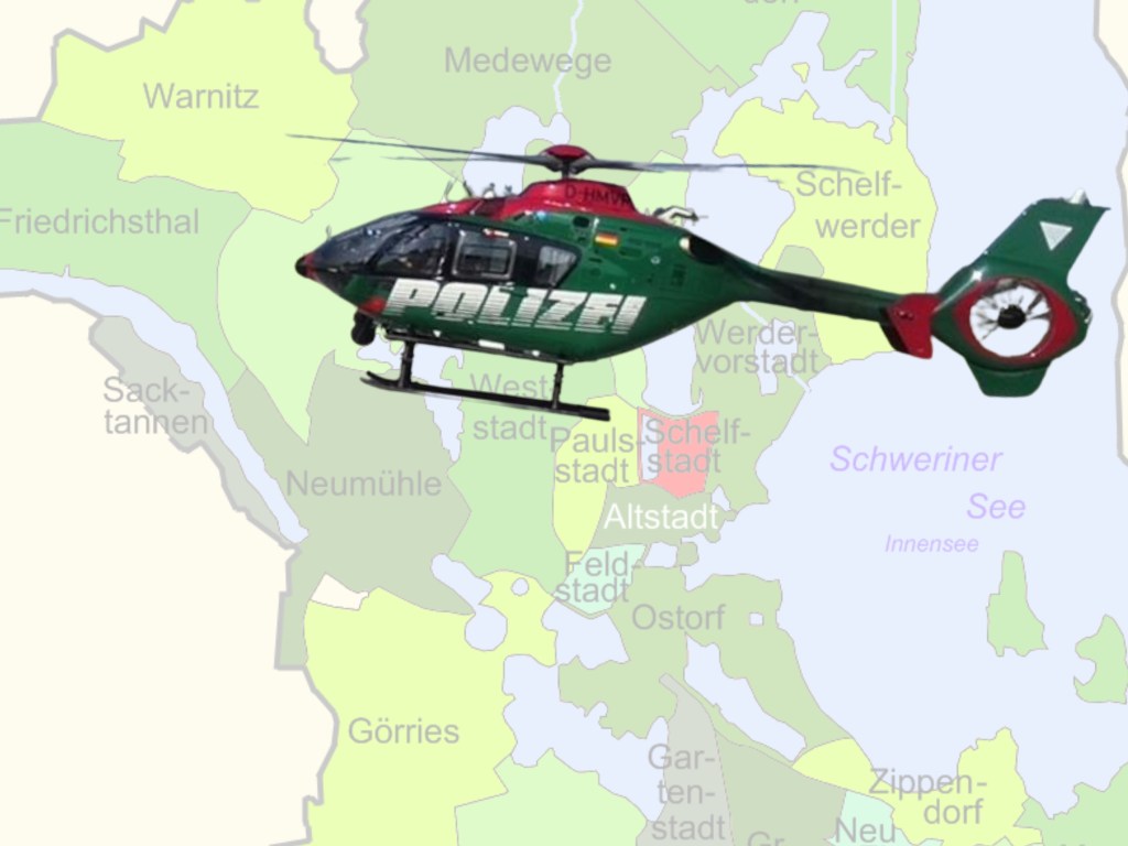 Helikoptereinsätze im Jahr 2024 über MV. In zehn von 125 Einsätzen&nbsp;erfolgreich.