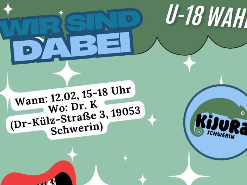 Heute von 15 bis 18 Uhr. U-18 Wahl im Dr.&nbsp;K.