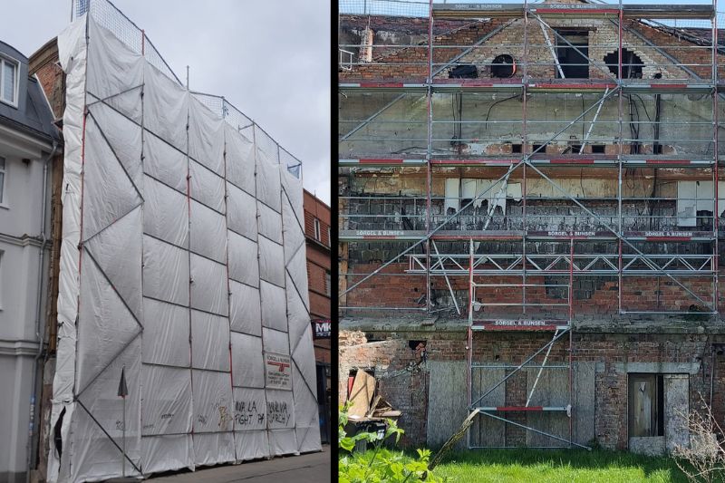 Fassade bröckelt, Stadt zeigt Kaufinteresse – was nun aus den Resten der „Schauburg“ werden&nbsp;könnte.