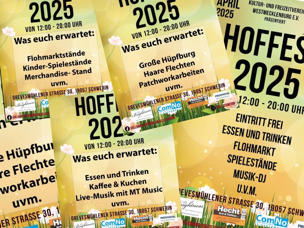 Am Samstag Hoffest in Lankow – Hüpfburg, Flohmarkt, Spiel und Spaß für die ganze&nbsp;Familie.