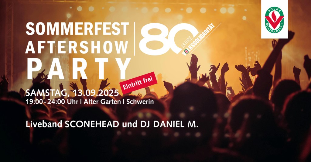 80 Jahre Volkssolidarität: Großes Jubiläumsfest am 13. September auf dem Alten&nbsp;Garten