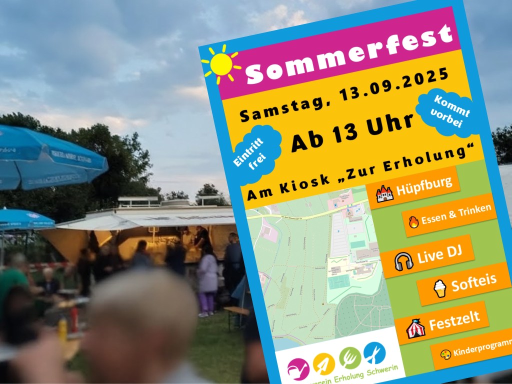 Sommerfest im Gartenverein Erholung Schwerin am 13.&nbsp;September.