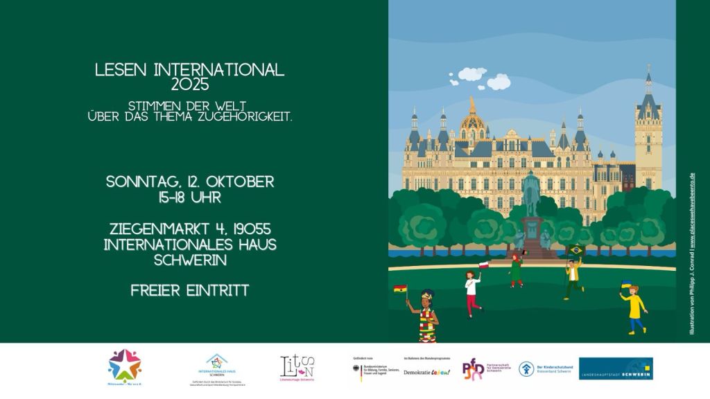 „Lesen International“ in Schwerin: Geschichten und Kulturen am 12. Oktober