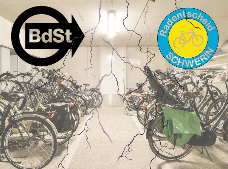 Schwerins teures Fahrradparkhaus ohne Nutzen?  Radentscheid widerspricht Bund der&nbsp;Steuerzahler.
