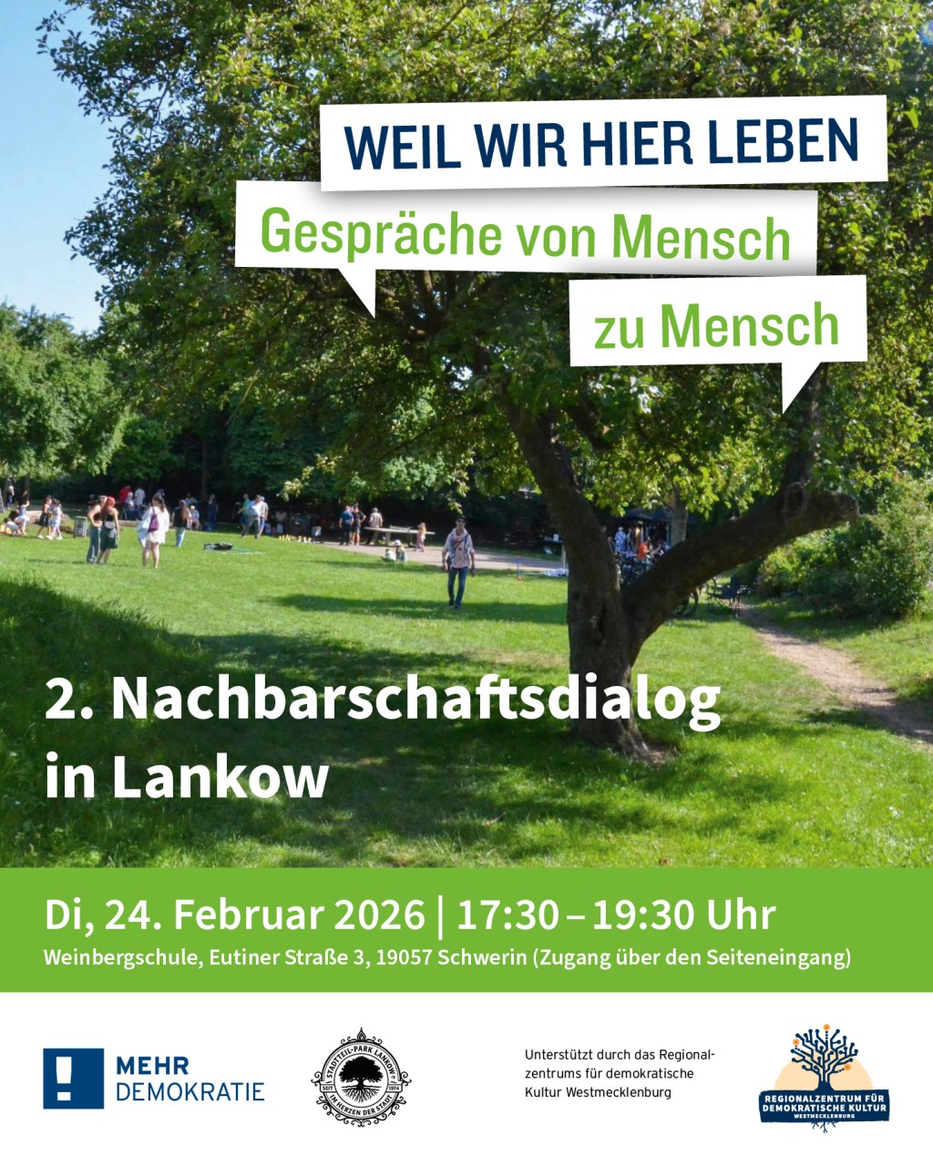 Nach dem Bürgerentscheid: Zweiter Nachbarschaftsdialog in Lankow am 24.&nbsp;Februar