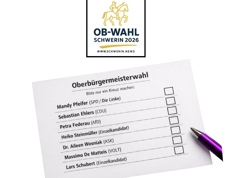 Sieben auf einen Streich: Diese Woche wird ausgesiebt. Schwerin macht den OB Wahlzettel&nbsp;dicht.