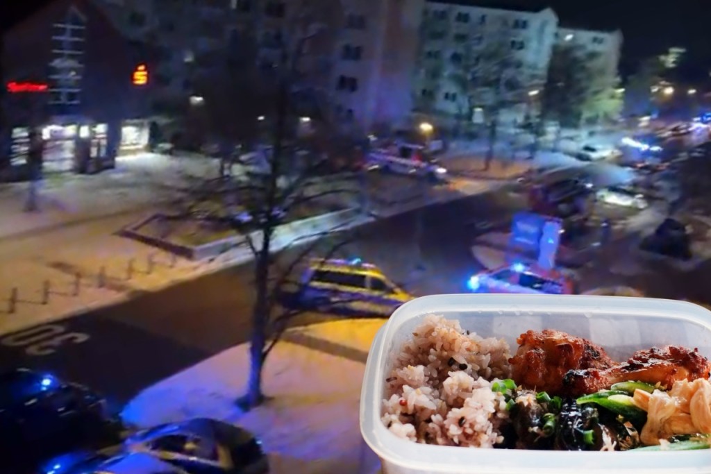 Großeinsatz in Lankow – vergammeltes Essen war der&nbsp;Grund.