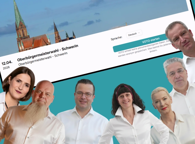 OB-Wahl in Schwerin: VOTO-Automat ist da – was das neue Wahltool kann und was nicht