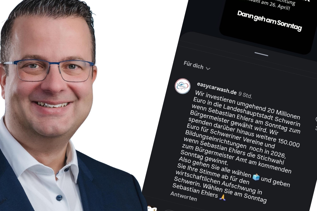 Zulässig? 20-Millioneninvest Versprechen von Unternehmer vor OB-Wahl – Geld nur bei Sieg von Sebastian&nbsp;Ehlers