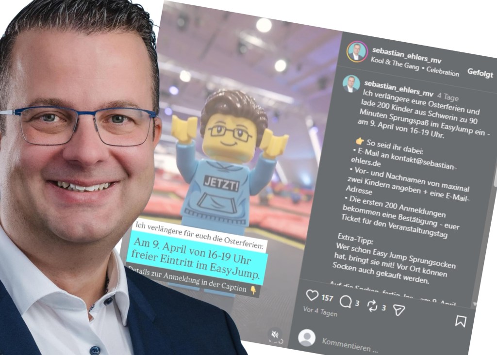 Wahlkampf auf dem Trampolin: Wird Freikarten-Aktion von OB-Kandidat Ehlers zum Fall für die&nbsp;Behörden?