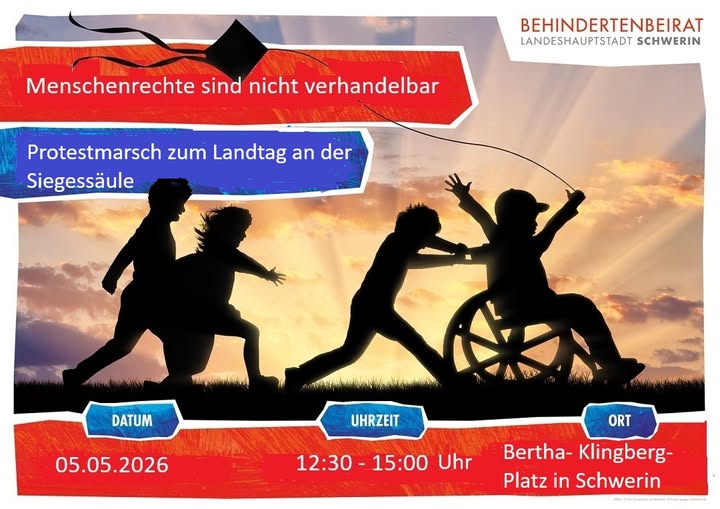 Barrierefreiheit ist kein Gefallen: Warum am 5. Mai in Schwerin demonstriert&nbsp;wird
