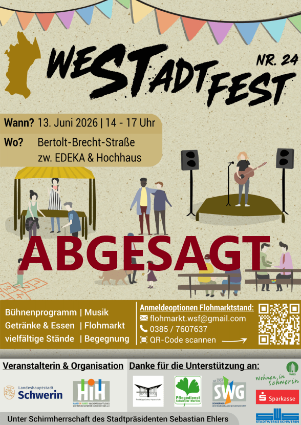 WestStadtFest kurzfristig abgesagt