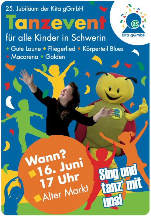 Großes Kinderfest am Dienstag auf dem Alten Markt: Kita gGmbH feiert 25&nbsp;Jahre