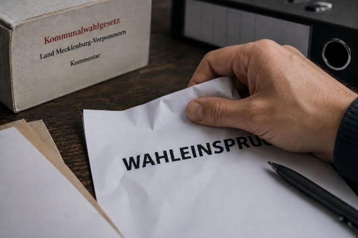 In eigener Sache: Offene Fragen zur Behandlung eines Wahleinspruchs gegen die OB-Wahl