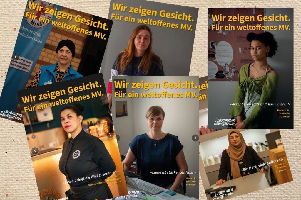 Mehr als 100 Menschen zeigen Gesicht für ein weltoffenes MV – Plakataktion macht sich startklar 