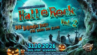 Anzeige: Hall'o'Rock Vol. 2 – Halloween-Party für Groß und Klein am 31. Oktober im Bus-Stop Schwerin