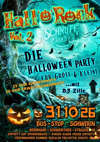Anzeige: Hall'o'Rock Vol. 2 – Halloween-Party am 31. Oktober im Bus-Stop Schwerin