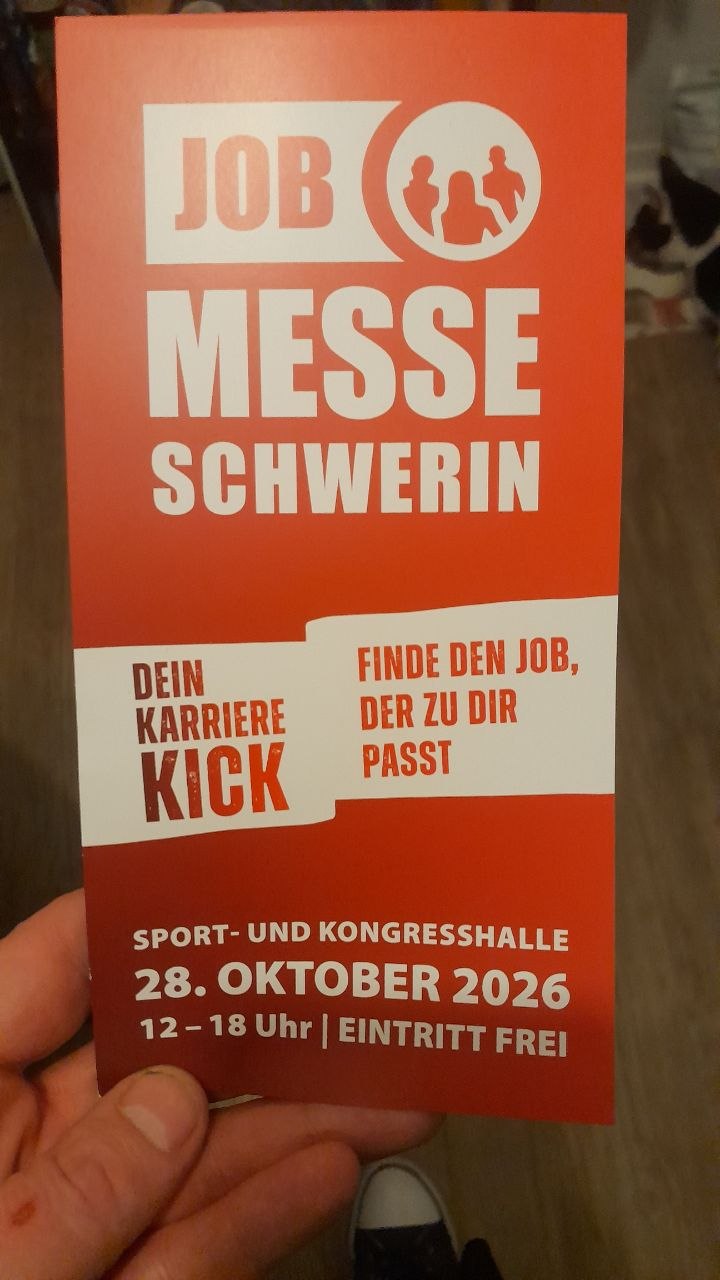Jobmesse Schwerin am 28. Oktober: Karriere-Kick bei freiem Eintritt in der Sport- und&nbsp;Kongresshalle