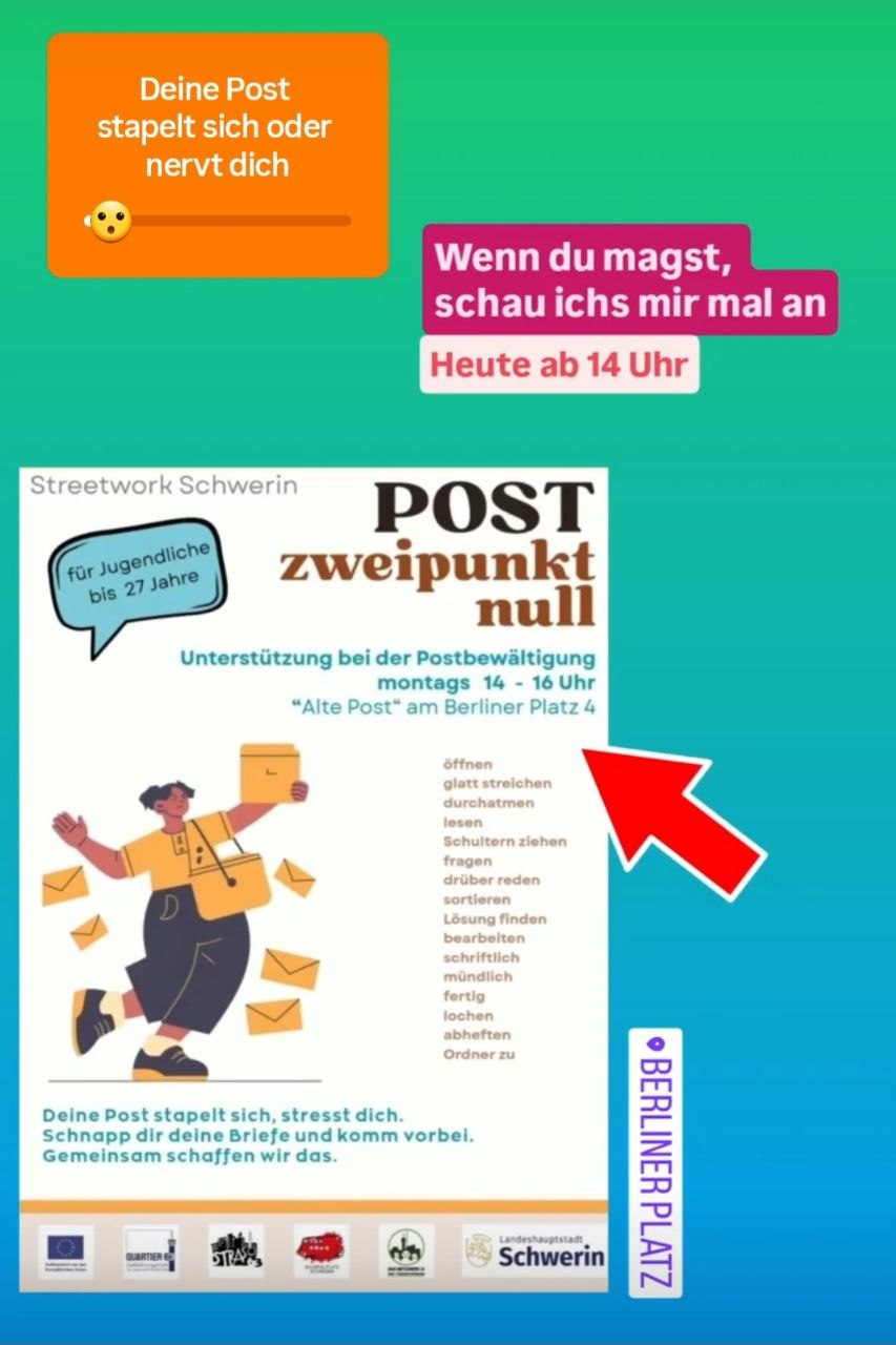POST 2.0: Streetwork hilft jungen Leuten, wenn sich die Briefe&nbsp;stapeln