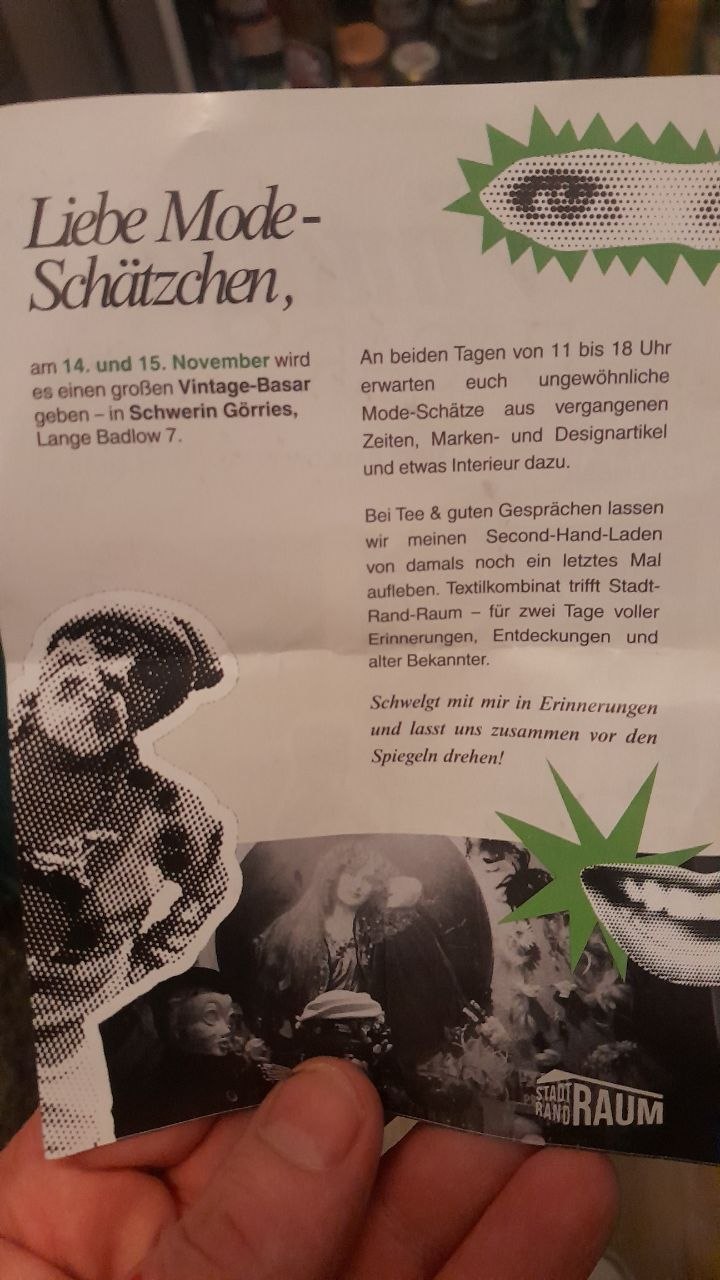 Vintage-Basar in Görries: Am 14. und 15. November kehrt das Textilkombinat ein letztes Mal&nbsp;zurück